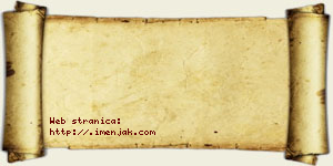 Isak Nedeljković vizit kartica